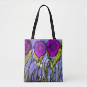 Tote Bag Fourre-tout pourpre (Devant)
