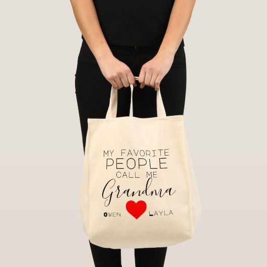 Tote Bag Fourre-tout préféré de la grand-maman (Devant (produit))