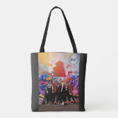 Tote Bag fourre-tout rayée 69º étoile (Dos)