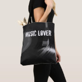 Tote Bag Fourre-tout record : Personnalisable (De près)