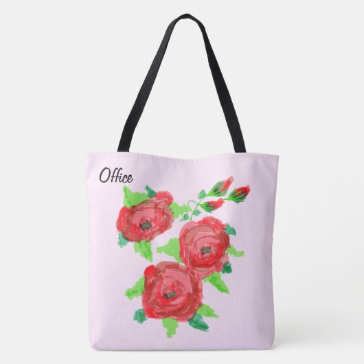 Tote Bag Fourre-tout rose clair (Dos)