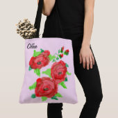 Tote Bag Fourre-tout rose clair (De près)