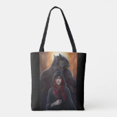 Tote Bag Fourre-tout rouge (Dos)