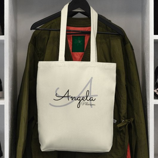 Tote Bag fourre-tout simple avec son nom