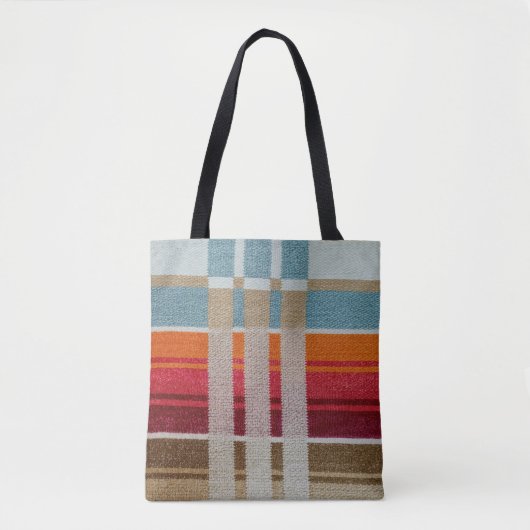 Tote Bag FOURRE-TOUT STUNNING - "LA PLAYA" - Tissu mexicain (Devant)