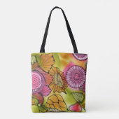 Tote Bag Fourre-tout tourbillonnant rose (Dos)