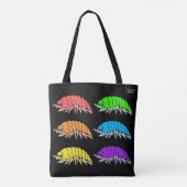 Tote Bag Fourre-tout tout-en-un - Cobugs de pilules arc-en- (Dos)