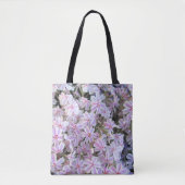 Tote Bag Fourre-tout tout-en-un - Phlox bonbon-rayé (Devant)