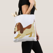 Tote Bag Fourre-tout tout-sur-impression de chien, Fourre-t (De près)