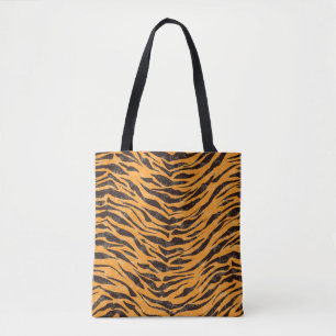 Tote Bag fourrure de tigre, peau de tigre, motif de peau d'