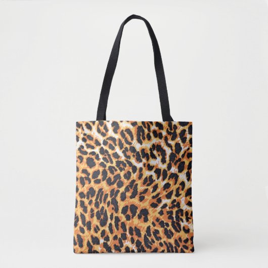 Tote Bag fourrure léopard comme arrière-plan léopard, motif (Devant)