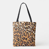 Tote Bag fourrure léopard comme arrière-plan léopard, motif (Dos)