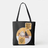 Tote Bag Fourrure Métaphysique - Humour Félin (Dos)