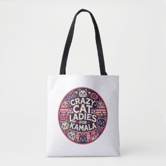 Tote Bag Fous les dames de chat pour Kamala !