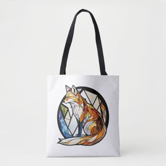 Tote Bag Fox Animal Portrait Verre tendu Faune Extérieur (Devant)
