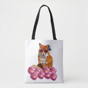 Tote Bag Fox Art Fourre-tout sur toute l'impression
