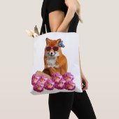 Tote Bag Fox Art Fourre-tout sur toute l'impression (De près)
