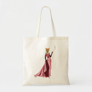 Tote Bag Fox de charme dans le rose