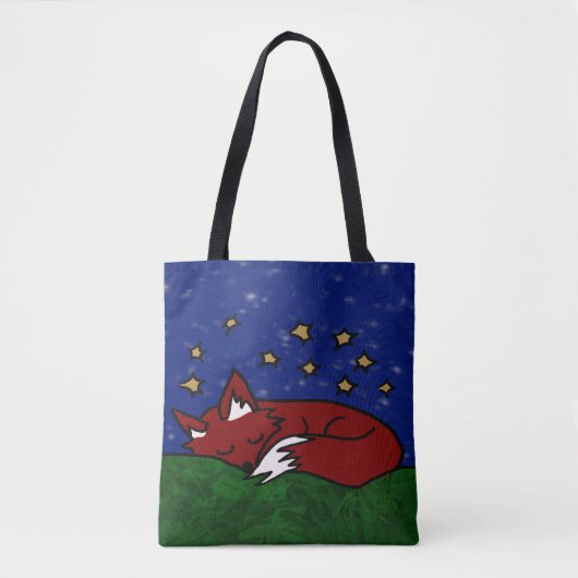 Tote Bag fox de nuit (Devant)