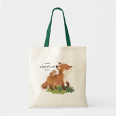 Tote Bag Fox ・ Forêt forestière Illustration d'animaux rust (Devant)