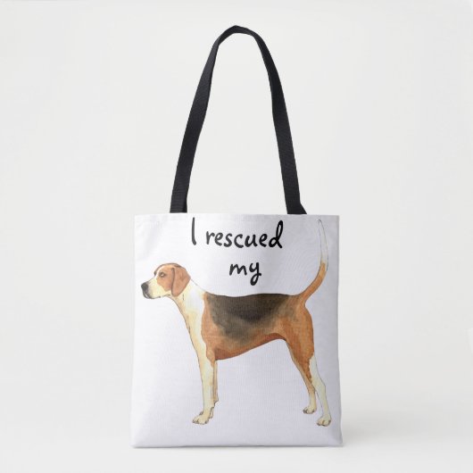 Tote Bag Fox-hound américain de délivrance (Devant)