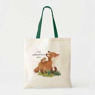 Tote Bag Fox ・ Illustration d'animaux forestiers de forê