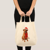 Tote Bag Fox Red Labrador Retriever Chien de Noël (Devant (produit))