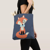 Tote Bag Fox rouge de hippie de monocle (De près)