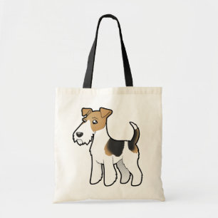 Tote Bag Fox Terrier de fil de bande dessinée