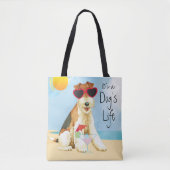 Tote Bag Fox Terrier de fil d'été (Devant)