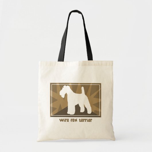 Tote Bag Fox Terrier terreux de fil (Devant)