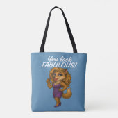 Tote Bag Foxy en violet (Dos)
