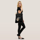Tote Bag Foxy Writer Celestial Dream | Whimsical Fox & Quil (Sur le modèle)