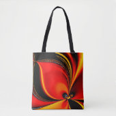 Tote Bag Fractal Fury Orange (Devant)