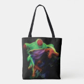 Tote Bag Fractale de la grenouille des arbres (Dos)