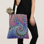 Tote Bag Fractale en spirale funky (De près)