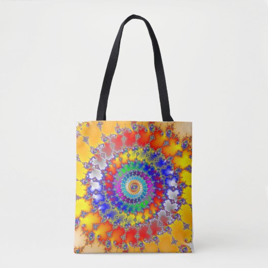 Tote Bag Fractale psychédélique (Devant)