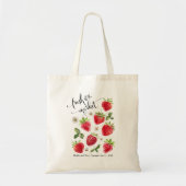 Tote Bag Fraîches du marché Retro Fraises Mariée's (Devant)
