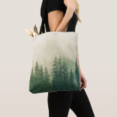 Tote Bag Fraîcheur de forêt neigeuse Accessoire polyvalent (De près)