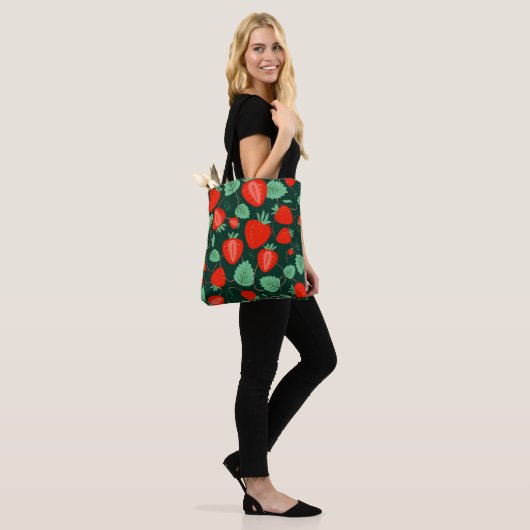 Tote Bag Fraise (Sur le modèle)
