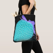 Tote Bag Fraise bleue néon mignonne (De près)
