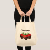 Tote Bag Fraise de chocolat (Devant (produit))