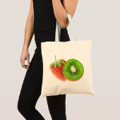 Tote Bag Fraise et kiwi (Devant (produit))