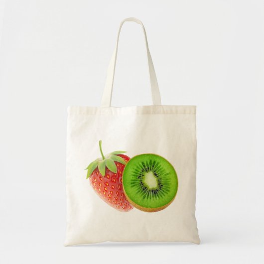 Tote Bag Fraise et kiwi (Devant)