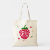 Tote Bag Fraise Festival Forever Cute Personnalisable (Dos)