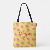 Tote Bag Fraise jaune (Dos)