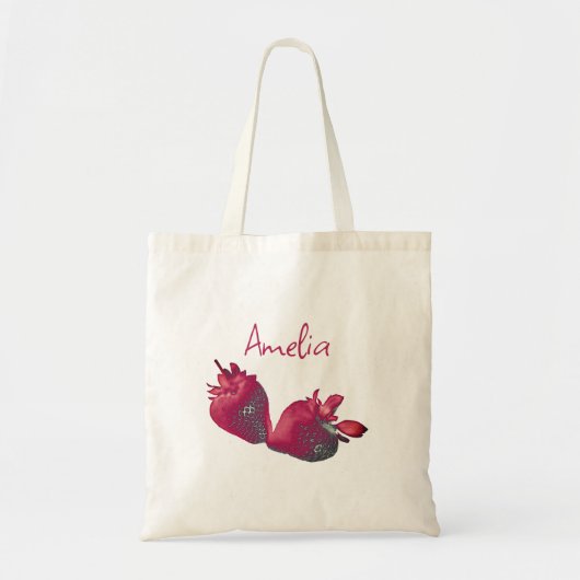 Tote Bag Fraise personnalisée (Devant)