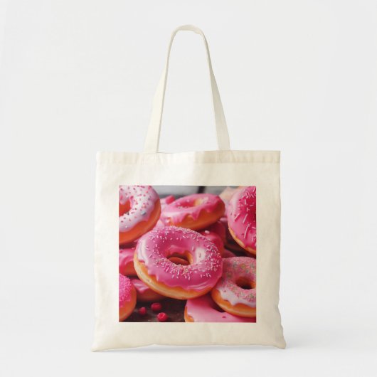 Tote Bag Fraise rose (Devant)