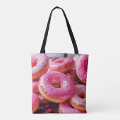 Tote Bag Fraise rose (Dos)