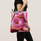 Tote Bag Fraise rose (De près)